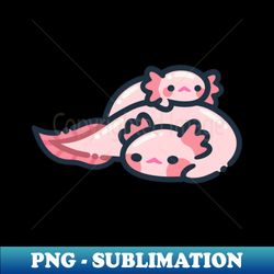 Baby Axolotl - PNG Transparent Sublimation File - Capture Imagination with Every Detail