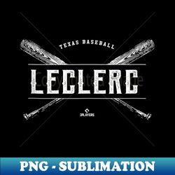 Vintage Baseball Bat Gameday Jose Leclerc Texas MLBPA - PNG Sublimation Digital Download - Bring Your Designs to Life