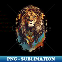 vector style t-shirt design of lion - png transparent sublimation design - stunning sublimation graphics