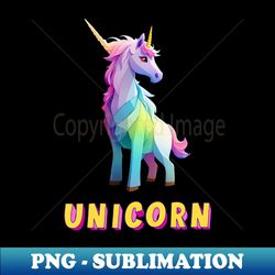Unicorn - Creative Sublimation PNG Download - Enhance Your Apparel with Stunning Detail