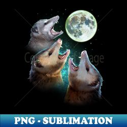 Three Opposum Moon With 3 Possums And Dead Moon Costume - Professional Sublimation Digital Download - Unlock Vibrant Sublimation Designs