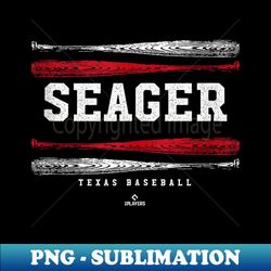 Vintage Baseball Bat Gameday Corey Seager Texas MLBPA - Special Edition Sublimation PNG File - Bold & Eye-catching