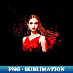 Stylish Red - Sublimation-Ready PNG File - Stunning Sublimation Graphics