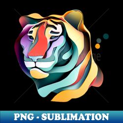 The 3d Tiger - PNG Sublimation Digital Download - Enhance Your Apparel with Stunning Detail