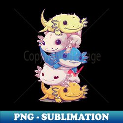 Cute baby axolotl - Decorative Sublimation PNG File - Capture Imagination with Every Detail