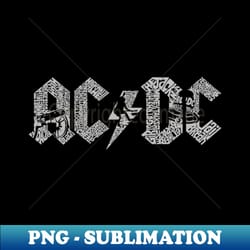 acdc logo albums - retro png sublimation digital download - enhance your apparel with stunning detail