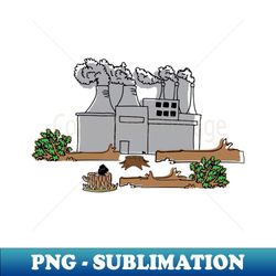 Childrens Drawing Environment Climate Industry - Creative Sublimation PNG Download - Create with Confidence