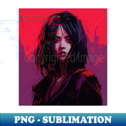 neop pink purple girl pop art sci fi cyber - trendy sublimation digital download - unleash your inner rebellion