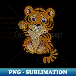 im paw-some baby tiger year of the tiger strength success - modern sublimation png file - create with confidence