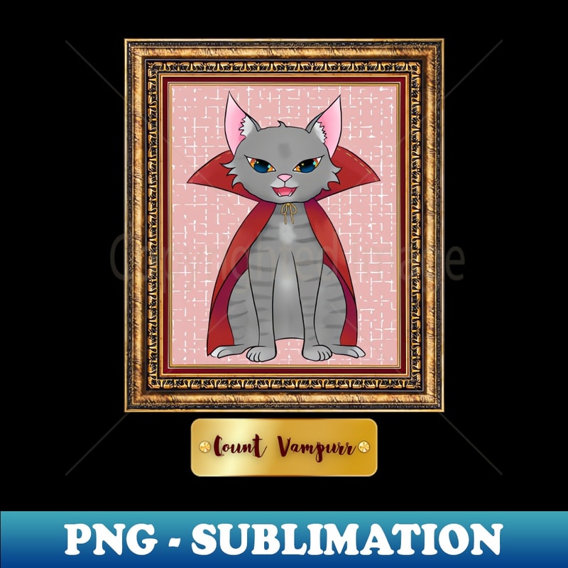 UH-42552_Kawaii Vampire Cat in an Antique Frame 4338.jpg