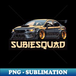 JDM Car Art - Widebody Modified Subie Raptor Eye Drift Car - Unique Sublimation PNG Download - Enhance Your Apparel with Stunning Detail