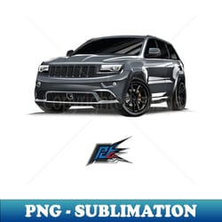 jeep cherokee srt8 gray - exclusive png sublimation download - perfect for creative projects