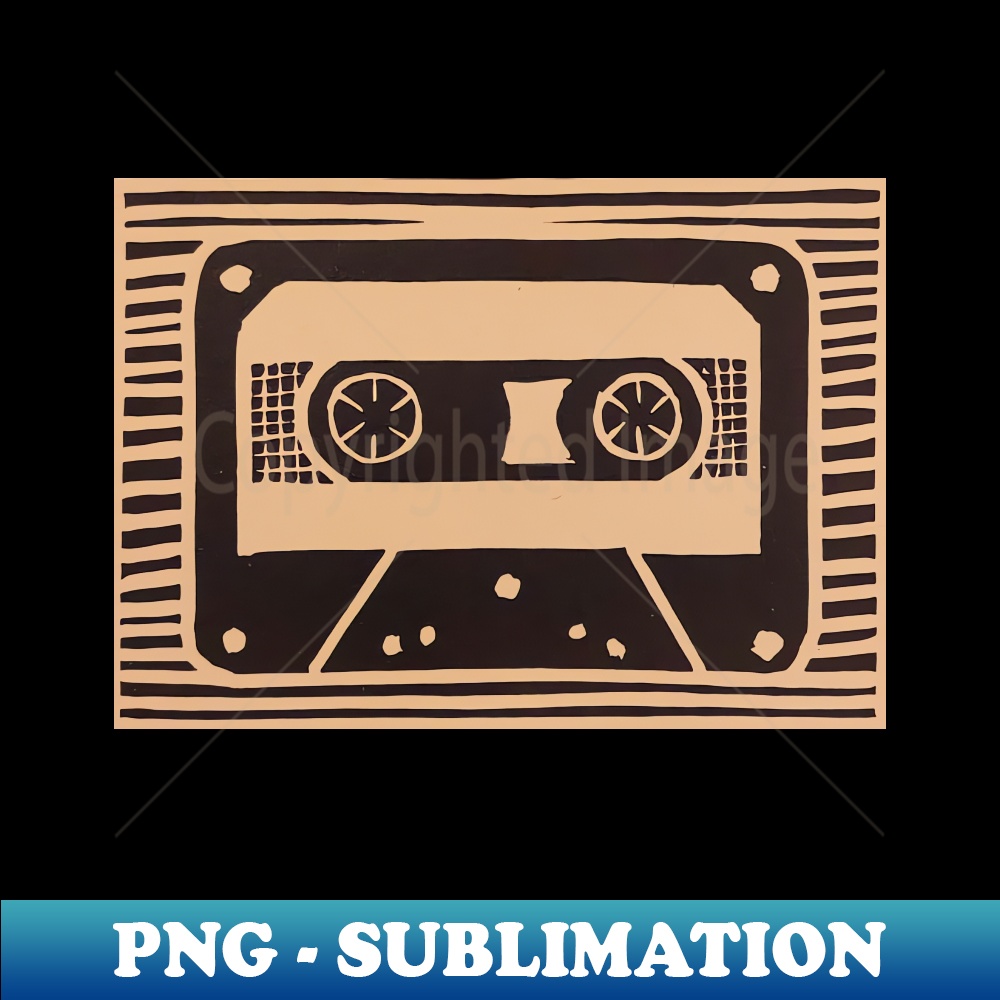 Cassette Tape - PNG Sublimation Digital Download