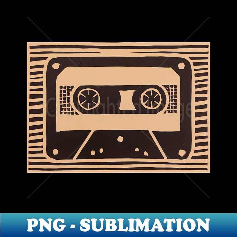 Cassette Tape - PNG Sublimation Digital Download