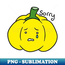 sorry yellow bell pepper - exclusive png sublimation download