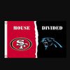 San Francisco 49ers and Carolina Panthers Divided Flag 3x5ft.png