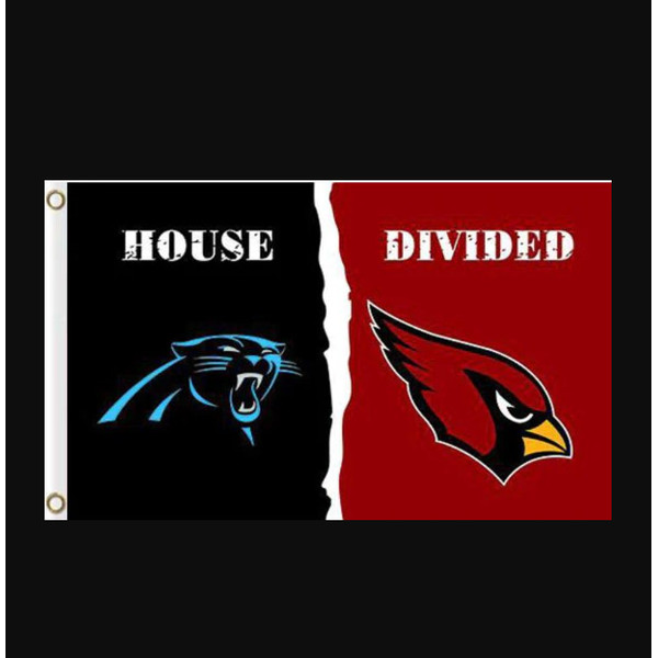 Carolina Panthers and Arizona Cardinals Divided Flag 3x5ft.png
