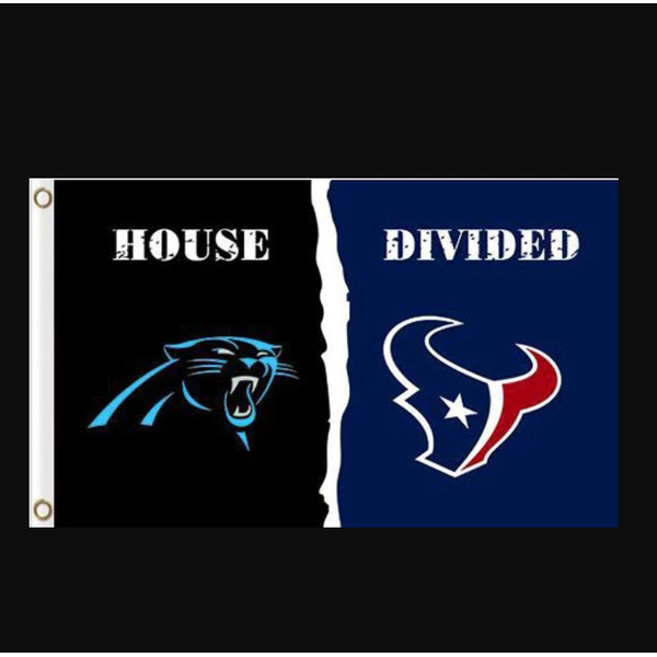 Carolina Panthers and Houston Texans Divided Flag 3x5ft.png