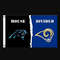 Carolina Panthers and Los Angeles Rams Divided Flag 3x5ft.png