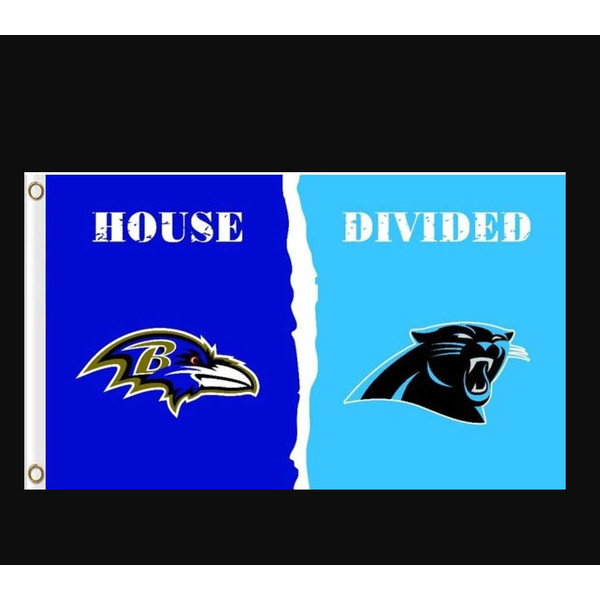 Baltimore Ravens and Carolina Panthers Divided Flag 3x5ft.png