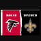 Atlanta Falcons and New Orleans Saints Divided Flag 3x5ft.png