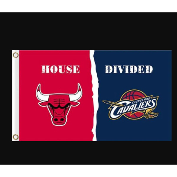 Chicago Bulls and Cleveland Cavaliers Divided Flag 3x5ft.png