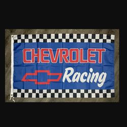 Chevrolet Chevy Racing Car Flag 3x5 Banner Man-Cave Bar Pub Garage Car Club New