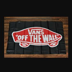 New Vans Off the Wall Banner Flag 3x5 Skateboard Surfing Shoes Garage Store 3x5ft