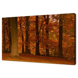 Autumn Fall Forest Trees Modern Landscape Design Home Decor Canvas Print Wall Art Picture Wall Hanging