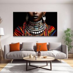 Black Woman Art, African Wall Art ,  vintage Gallery Wall , Digital wall art   ,  extra large wall art , photography art