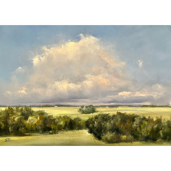 Original 5 X 7 Inch Oil Landscape Painting.jpg