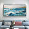 Large Original Beach Seascape Oil Painting On Canvas, Canvas Wall Art, Abstract Surfer Sports Painting, Custom Painting, Bedroom Wall Décor.jpg