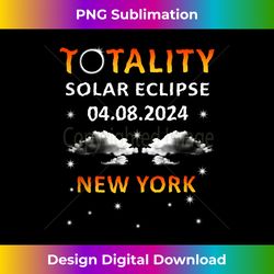 2024 New York - Total Solar Eclipse Tank Top - Sophisticated PNG Sublimation File - Access the Spectrum of Sublimation Artistry
