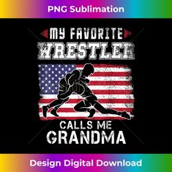 My Favorite Wrestler Calls Me Grandma Cool USA American Flag - Edgy Sublimation Digital File - Enhance Your Art with a Dash of Spice