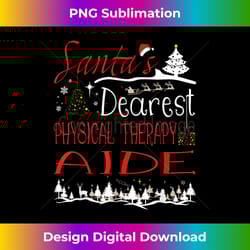 physical therapy aide xmas job cute christmas - luxe sublimation png download - challenge creative boundaries