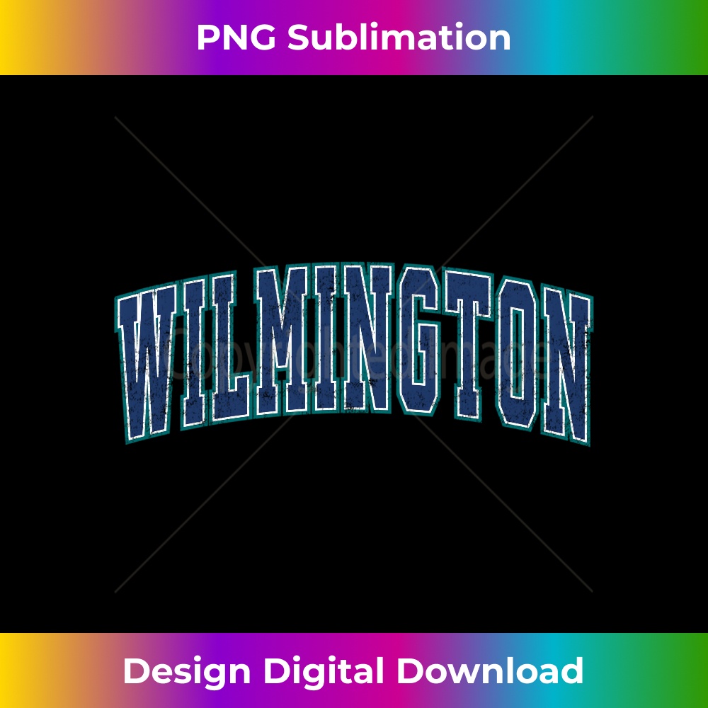 Wilmington North Carolina NC Vintage Athletic Sports Long Sleeve - High-Quality PNG Sublimation Download