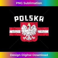 Polska Poland Flag Polish White Eagle Slavic Tank Top - PNG Sublimation Digital Download