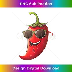 Hot Summer Chili with funny Sunglasses Costume Tank Top - Sublimation-Ready PNG File
