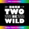 Born Two Be Wild Toddler Boy Birthday 2 Year - Retro PNG Sublimation Digital Download