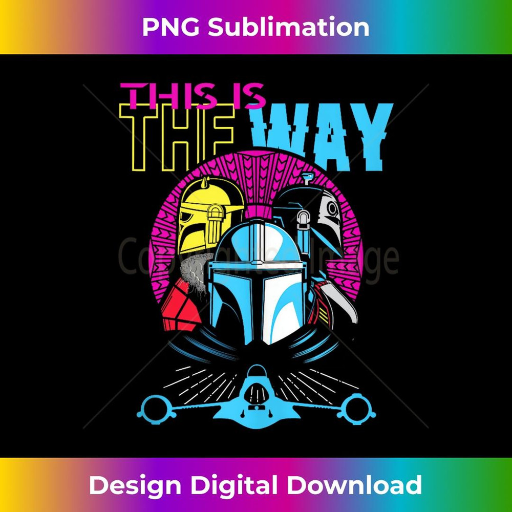 Star Wars The Mandalorian Retro Color Pop This Is The Way 2 - Aesthetic Sublimation Digital File