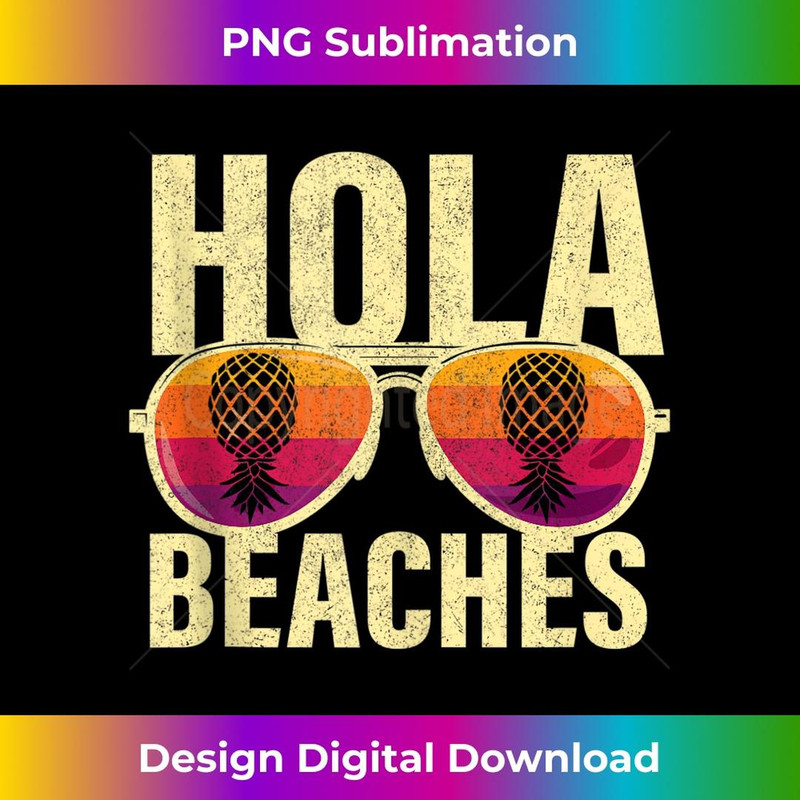 Funny Hola Beaches Mens s Upside Down Pineapple Swinger - Artistic Sublimation Digital File