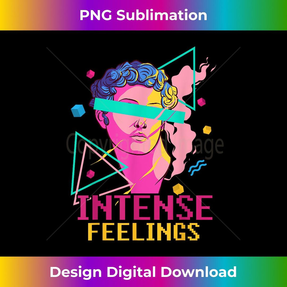 Vaporwave Synthwave Aesthetic Retro 80s 90s Intense Feelings 1 - Premium Sublimation Digital Download