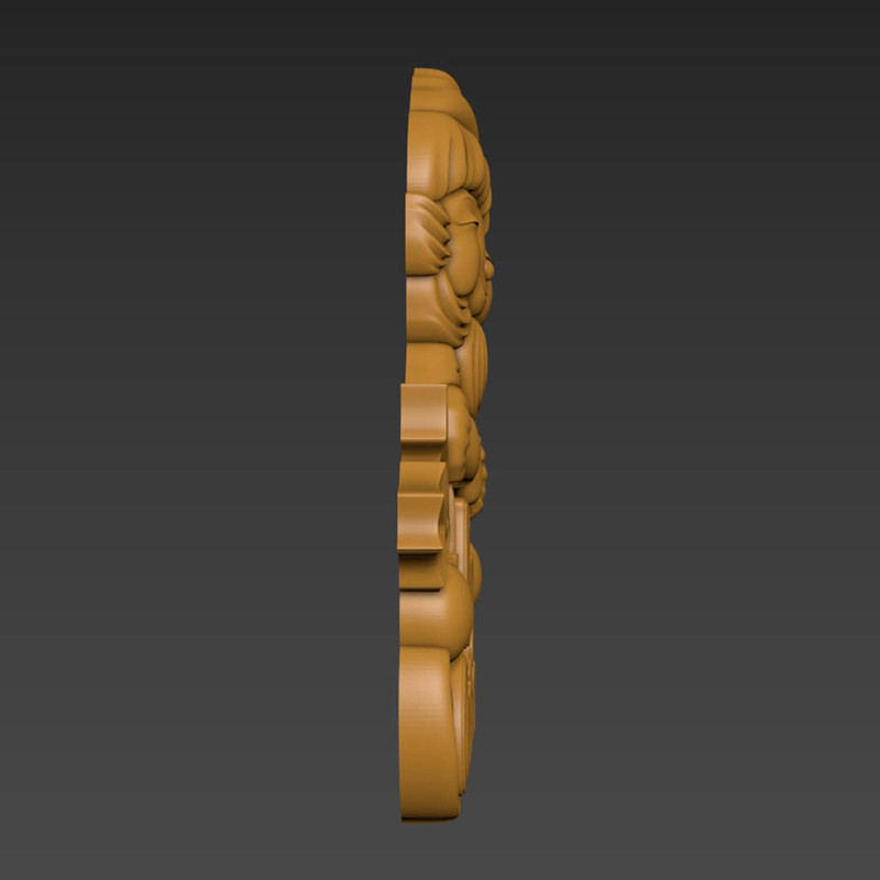 Merry Christmas Santa Claus 3D Relief 3