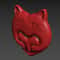 Heart Cat Valentines Day 3D Relief 3D Print CNC 5