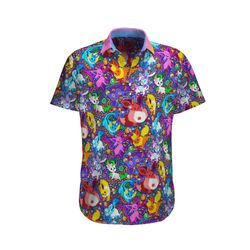 pokemon eevee hawaii aloha shirt - elevate your style men women & kids