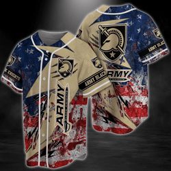 shop the 191 army black knights ncaa baseball jersey shirt with us flag design
