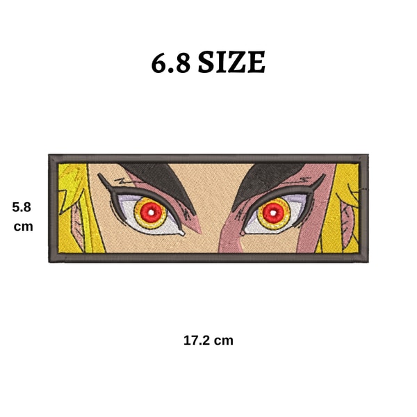 Rengoku Eyes embroidery file, Demon Slayer Embroidery, Anim | Inspire ...