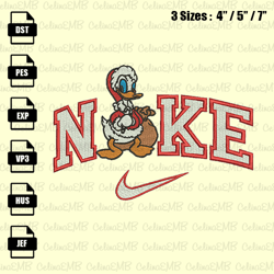 Nike Donna Duck Christmas Embroidery Design, Christmas Embroidery File, Instant Download
