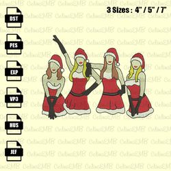 merry fetchmas mean christmas embroidery design, christmas embroidery file, instant download