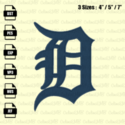 Detroit Tigers Embroidery Design, MLB Embroidery File, Instant Download